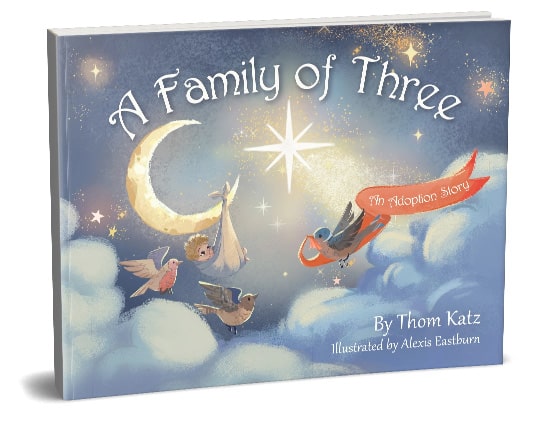 A Family of Three book cover.