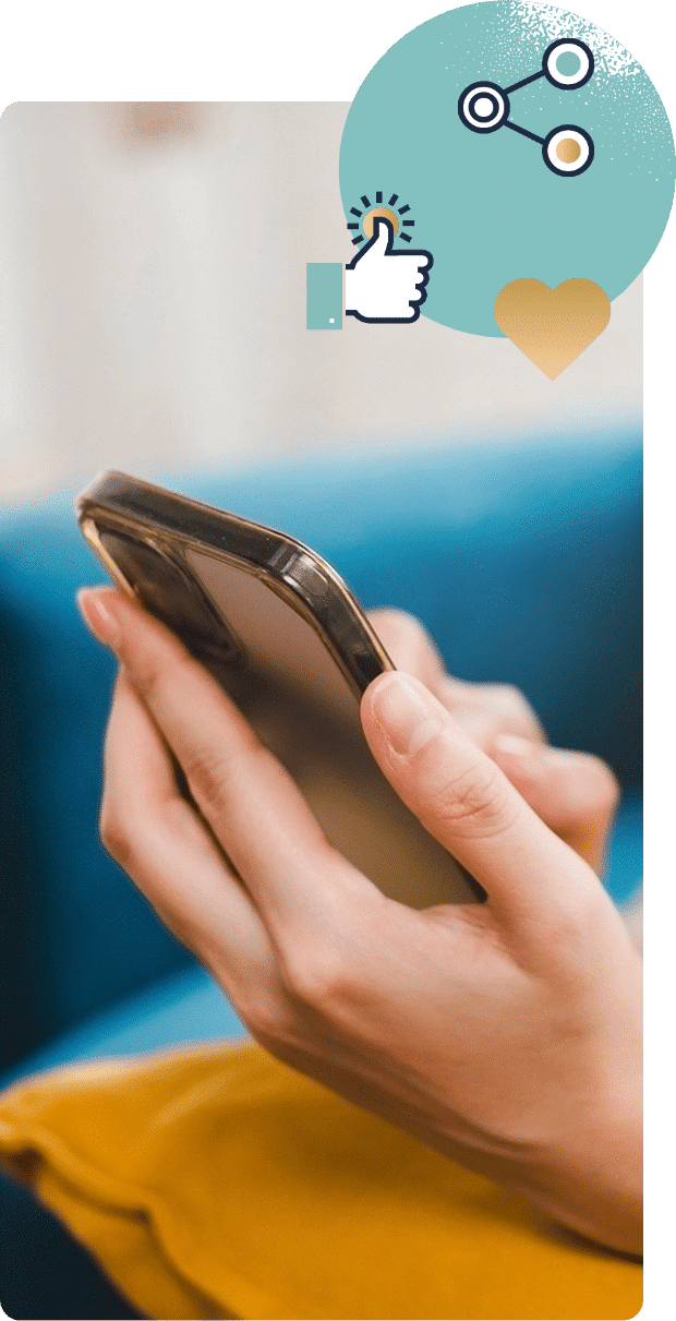 Picture of a hand holding a phone
