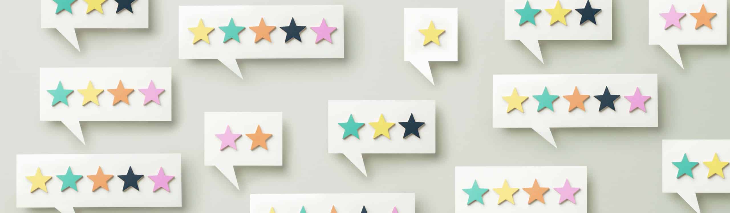 The best excellent business services rating customer experience concept.