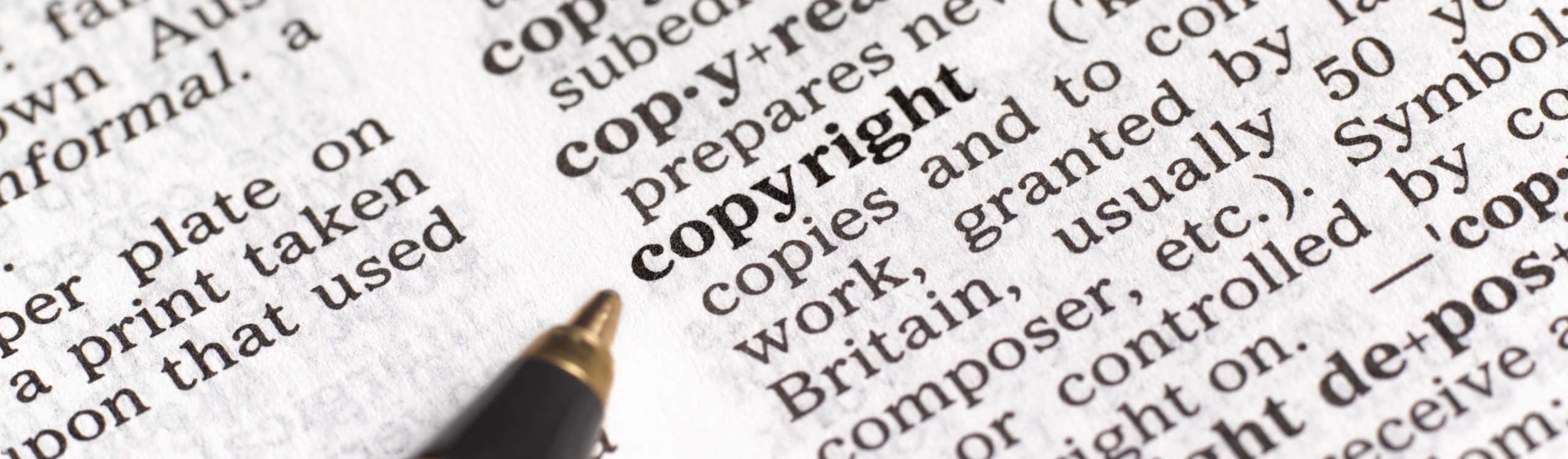 Copyright in dictionary